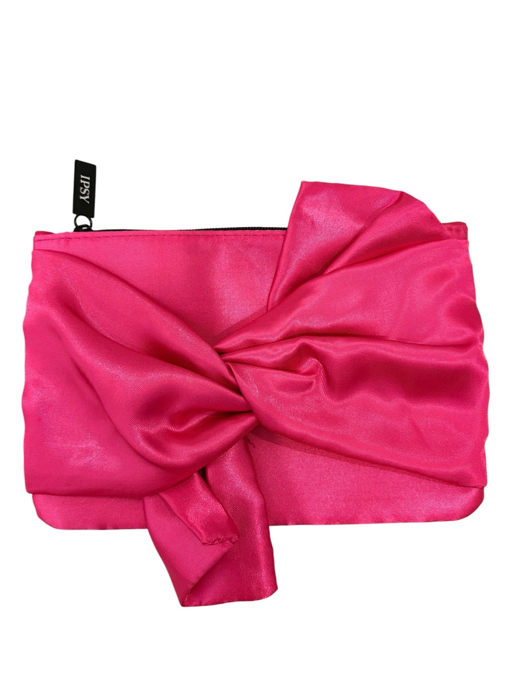 ipsy Satin Knot Wristlet in Vibrant Pink -new